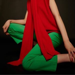 Zara Flare Pants Green
